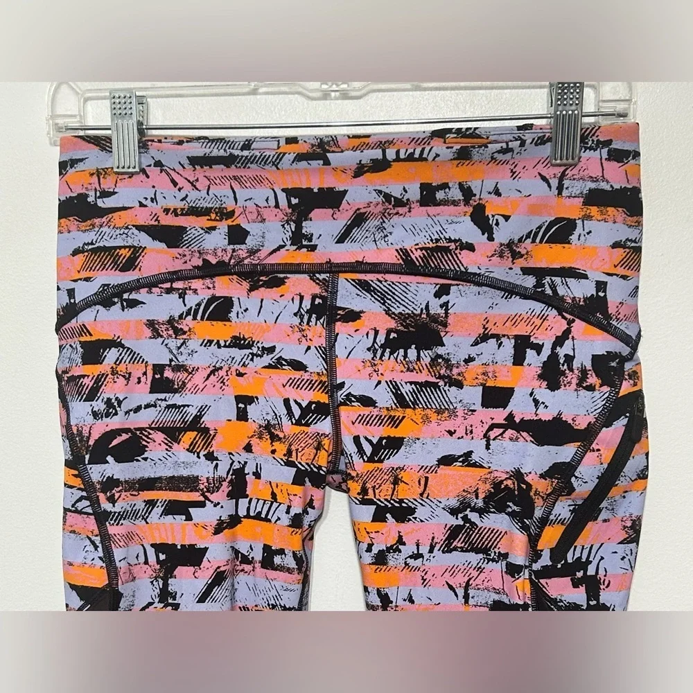 Lululemon Sun Runner Crop Inversion Multi Color Cropped Leggings